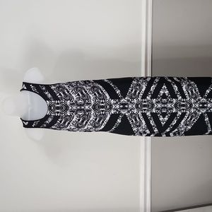 Maxi dress black and white 12